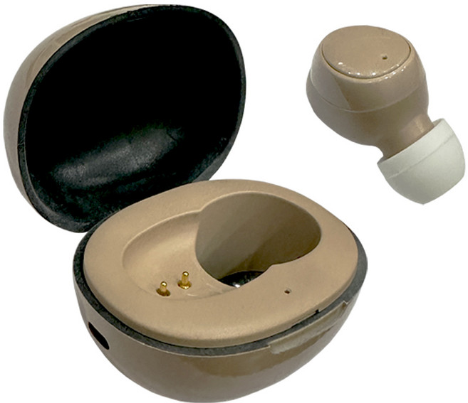 주닉스 EG7 신형 음성증폭기 이어폰형 충전형 소형 무선 소리 증폭기 베이지