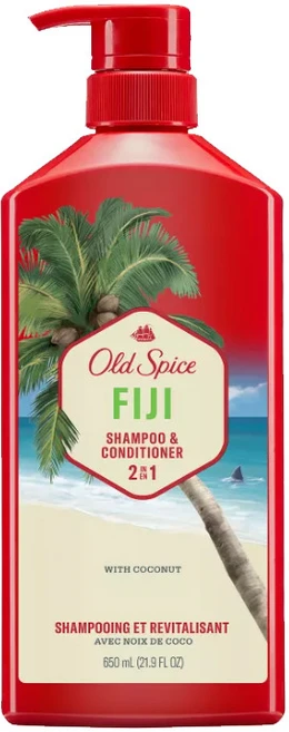 [미국발송]올드스파이스 피지 샴푸 & 컨디셔너 투인원, 1개, 650ml - 쿠팡