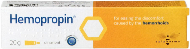 艾貝瑪 Hemopropin 痔瘡保護軟膏 20g 歐洲原裝進口 蜂膠 洋甘菊 孕婦適用, 1個, 單支