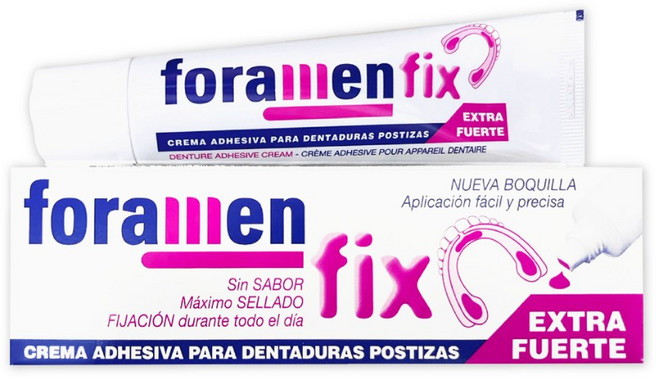 Foramen 西班牙 假牙黏著劑 45g - 假牙固定, 1個, 西班牙 Foramen 假牙黏著劑45g