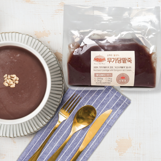 소적두 쌀 없는 국산 무가당 팥죽, 1개, 1kg