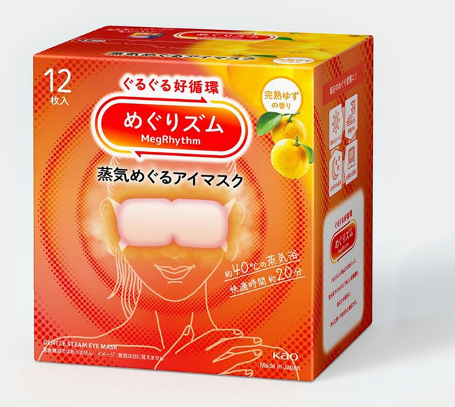 멕리듬 스팀 아이마스크 유자향, 12개입, 1개
