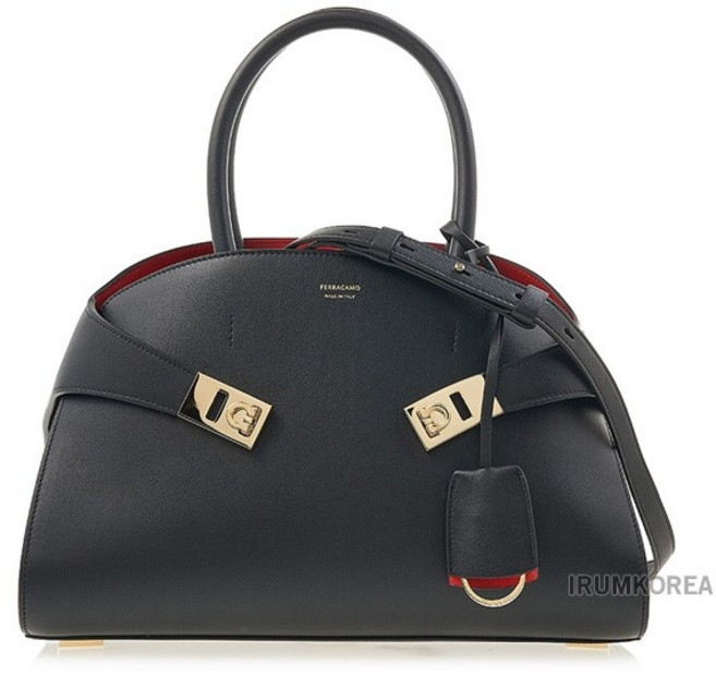 [라벨루쏘] [페라가모] FW24 여성 허그 토트백 21 5608 NERO CALF 0767814