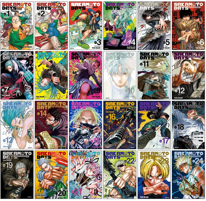 (오늘 출발) 사카모토 데이즈 1-25권 전권 세트 + 19권 20권 22권 23권 24권 25권 더블 특전 + 단독 미니 포스터 5종 제공