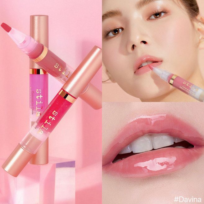 스틸라 플럼핑 립 글레이즈 아모르, 1개, 립스틱 Davina