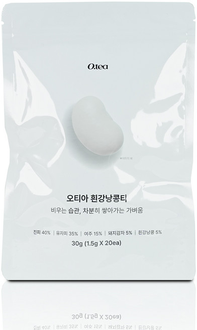 오티아 흰강낭콩티 롱티백 카페인제로, 1개, 20개입, 1.5g
