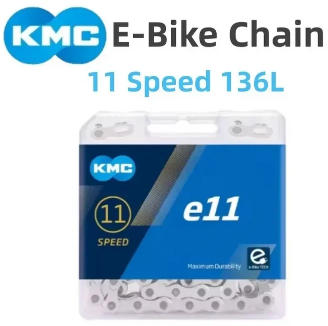 KMC 전자 자전거 E8 E9 E10 E11 E12 체인 8v 9v 10v 11v 12v 속도 136 링크 녹슬지 않는 전기 스포츠 eBike, 02 e11 136L box