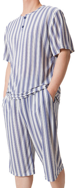 폭스 냉감 심플 반팔 잠옷세트 E6 남성용