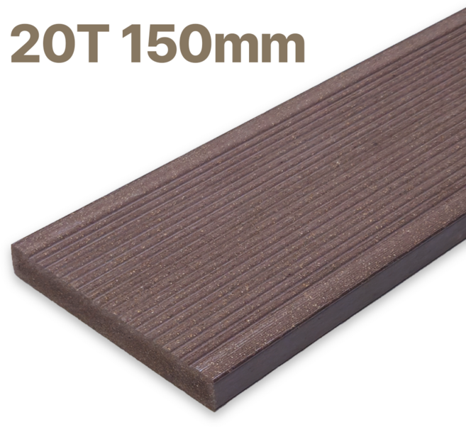 합성목재 20T 인조 방부목 피스형 150W, 20(T)*150(W)*2400(L), 1개