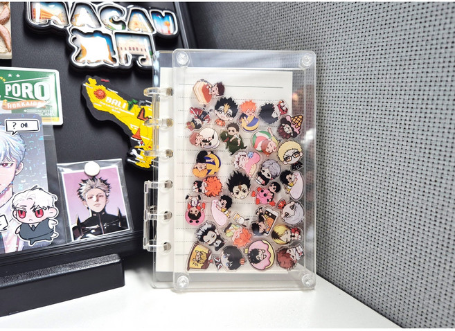 하이큐!! 미니 아크릴 쉐이커 노트 (약 A6 사이즈), 1개