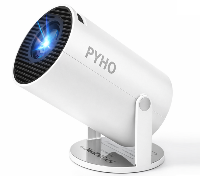 PYHO 4K 스마트 미니빔 빔프로젝터 미니 휴대용 홈 프로젝터 자동 초점 초고화질 가정용빔프로젝터, HY300pro+