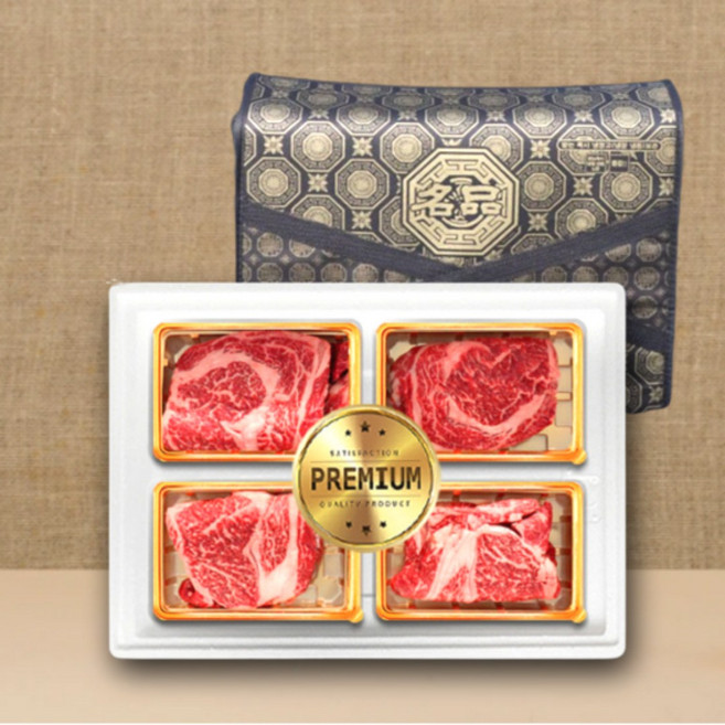 프리미엄 한우선물세트 1++ 선물용 소고기 한우 설 추석 명절 선물 세트, 1개, 1-2) 투뿔 한우선물세트 2호.