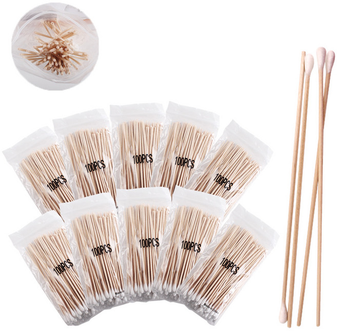 롱면봉 가주 15cm 긴면봉 솜면봉, 100개입, 10개