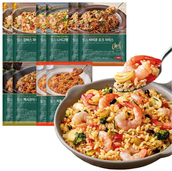 VIPS 빕스 볶음밥 5종 230g 10개세트, 1개