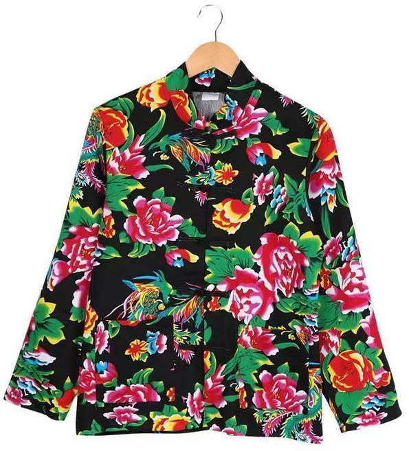 東北大花布 姐妹裝 廣場舞 秧歌服 伴娘 網紅 演出服 SJAH2GT01A