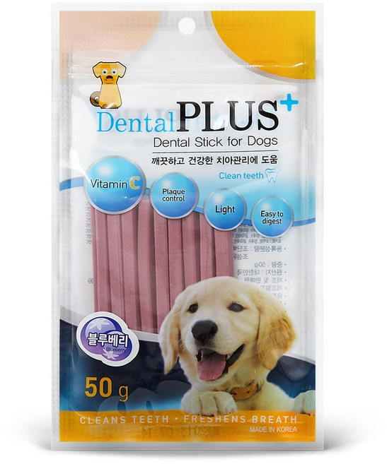 강아지 덴탈플러스 껌, 블루베리, 50g, 5개