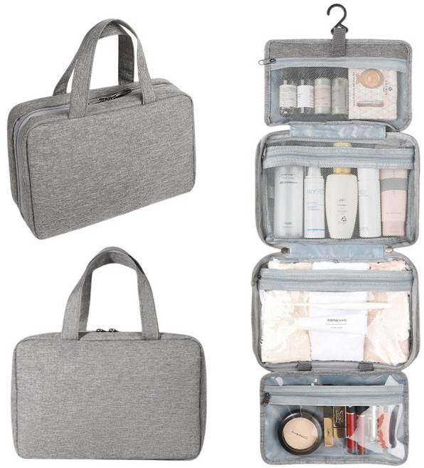 쿠아 여행용 세면도구 화장품 파우치 4단