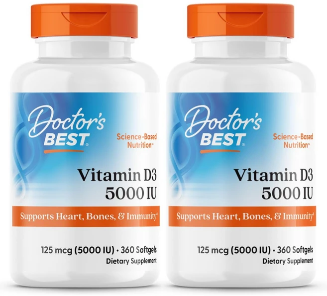 Doctors Best 비타민 D3 5000 IU 360정, 2개 - 쿠팡