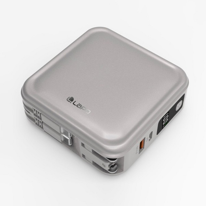 LaPO 八合一 10000mAh 無線快充行動電源 WT-08 多功能, 3代-琉光金,Type-C ＋ Type-C