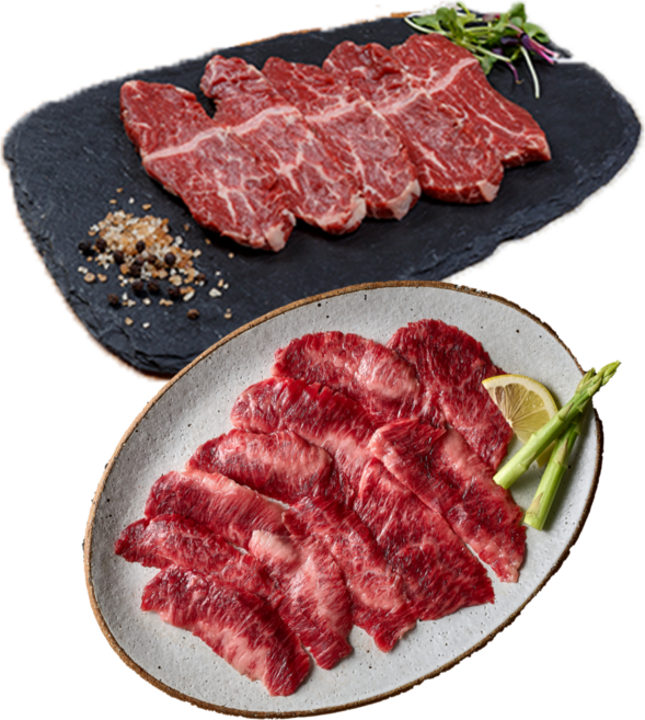 [빌리푸드] 청정 수입 소고기 토시살300g+업진살200g 구이용, 2세트, 500g