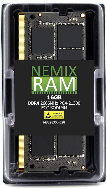111561 NEMIX RAM 16GB(1X16GB) DDR4 2666MHZ PC4-21300 2Rx8 1.2V 260핀 ECC 언버퍼드 SODIMM NAS 메모리 Synolo, 16GB (1X16GB) DDR4 2666MHZ ECC