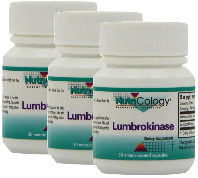 뉴트리콜로지 룸브로키나제 Nutricology Lumbrokinase, 3개, 30정 - 쿠팡
