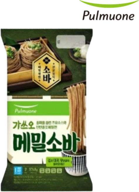 풀무원 가쓰오 메밀소바2인, 288.4g, 1개