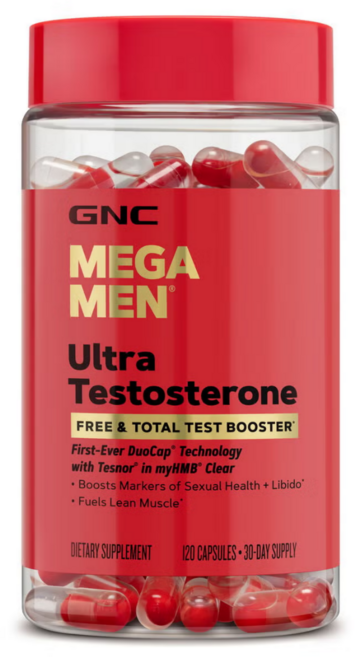 지엔씨 GNC 메가맨 울트라 테스토스테론 부스터 120 캡슐, 1개, 30회분