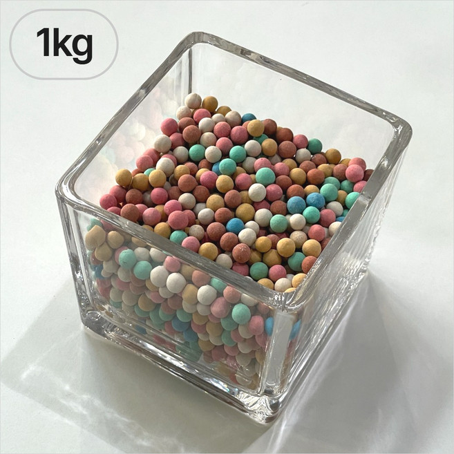 쵸록101 컬러 하이드로볼 세라믹볼 수경재배 컬러스톤 소립 1kg, 1개, 믹스