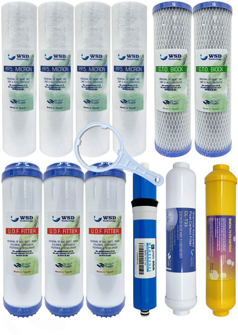 WSD濰思德 RO淨水器 六道濾心, 1套, 12支