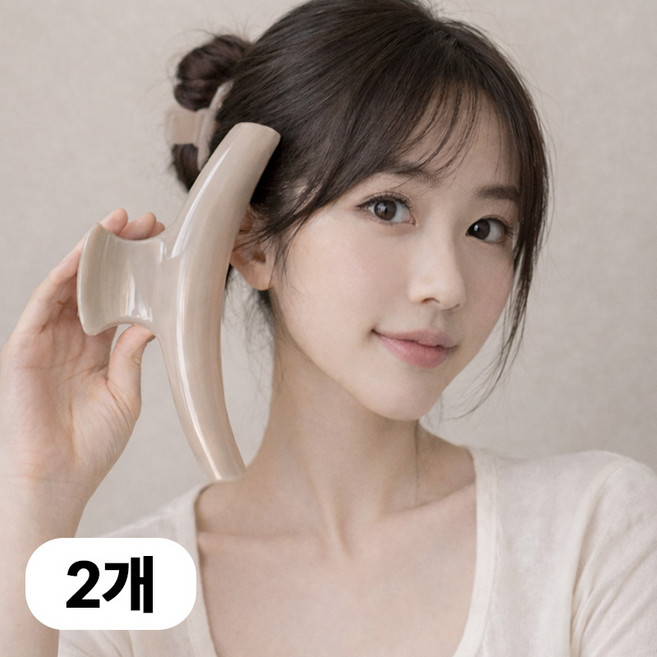 15cm 특대형 올림머리 집게핀 1+1