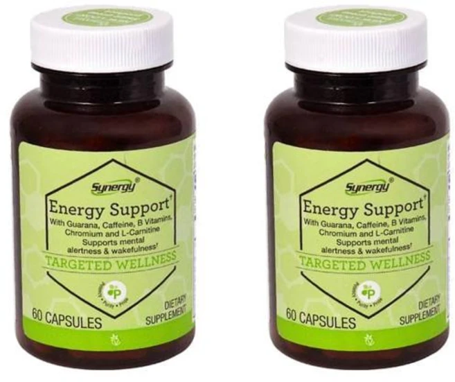 Vitacost Synergy Energy Support 비타코스트 시너지 에너지 서포트 캡슐 60정, 2개 - 쿠팡