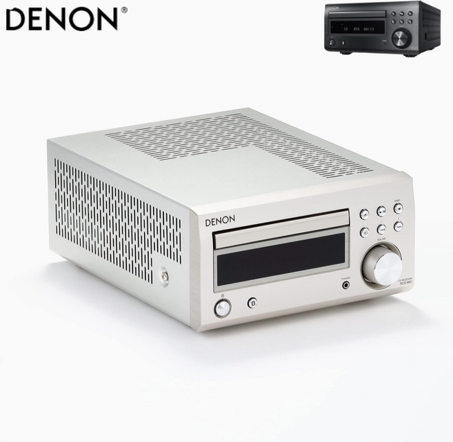 데논 RCD-M41 리시버 올인원 앰프 미니 오디오, 실버