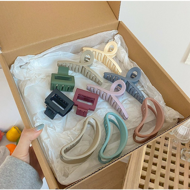 수스다 트위스트 꽃송이 진주 메탈 꼬임 헤어 집게핀 2121