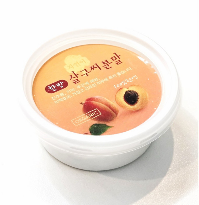 자연이 살구가루 미용팩 1개 한방곡물 마사지팩, 1개입