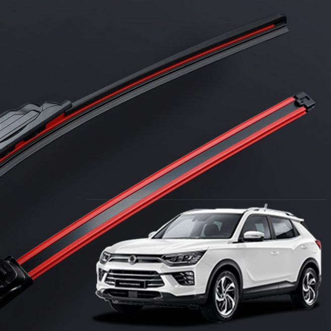 1+1 쌍용 뷰티풀 코란도 C 스포츠 이모션 투리스모 전차종 자동차 와이퍼 블레이드 윈도우브러쉬, 뷰티풀 코란도-프리미엄600+450mm/A