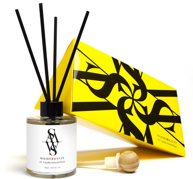 우디센티 프리미엄 천연 디퓨저 세트 (디퓨저+리드스틱+우드볼), 1세트, 150ml, #5. 바닐라로 물든 노을