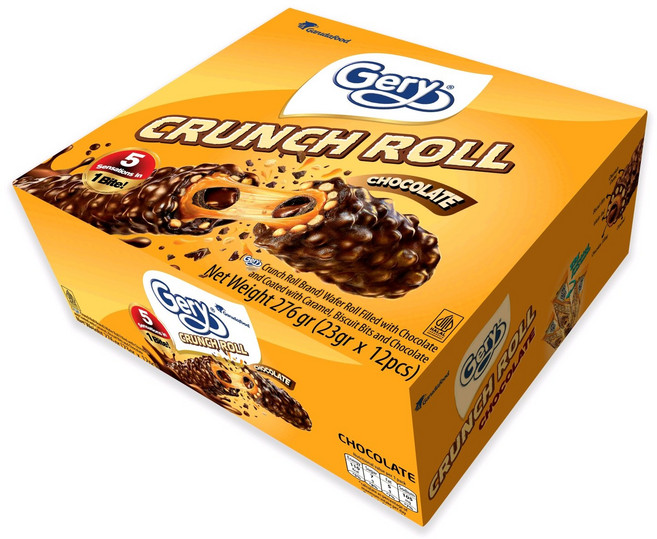 게리 초코 크런치롤 1Box (23g ), 23g, 12개