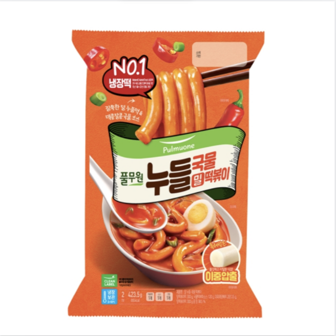 풀무원식품 밀 누들 국물떡볶이 423.5g, 5개