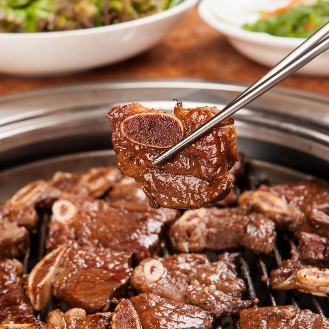 아이들반찬 한돈 양념돼지갈비 바베큐 LA갈비1kg, 5개, 1kg