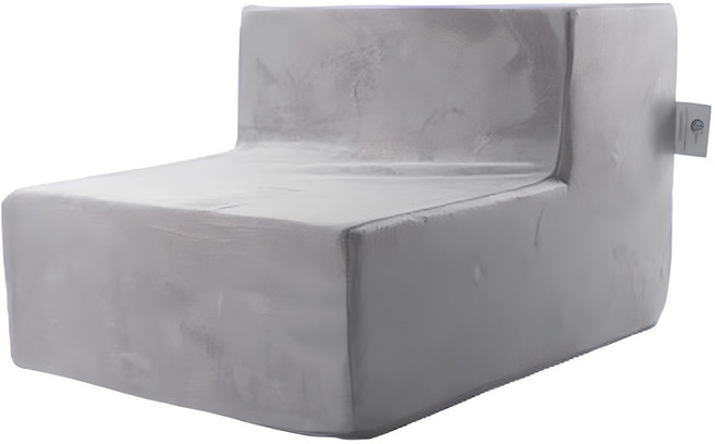 8deco 강아지 계단, 극세사 그레이, 1개