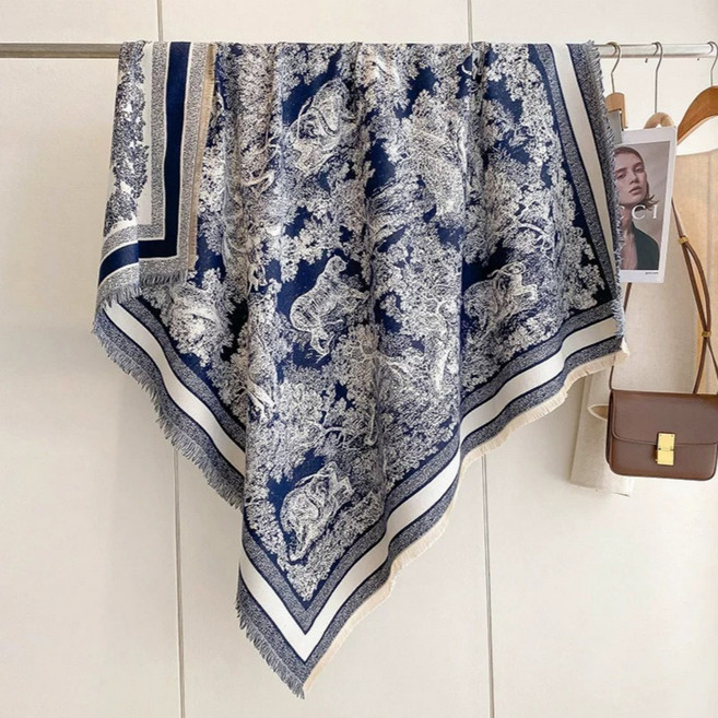 코지문 여성 니트 숄 대형 머플러