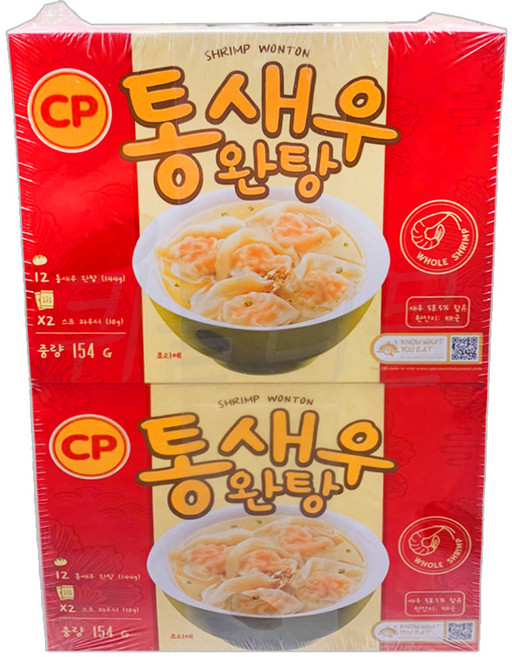 CP 통새우 완탕 154g x 4개입, 1개, 616g