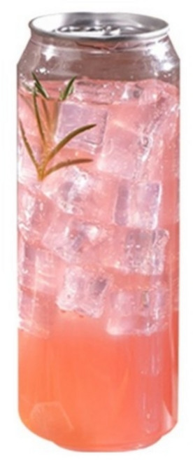 PET 공캔 + 뚜껑 투명컵, 500ml, 100개, 1세트