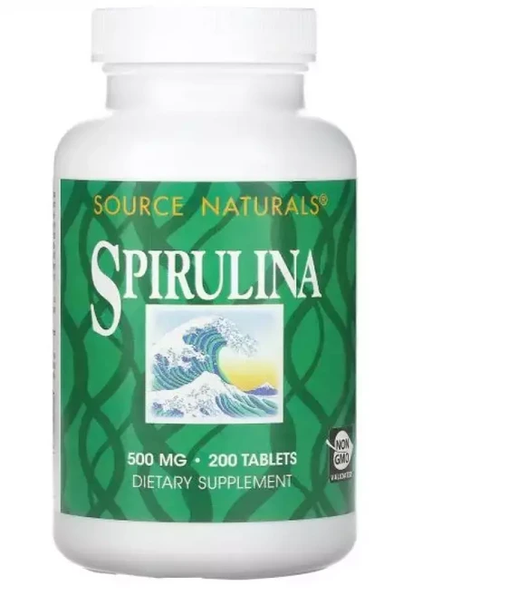 소스내추럴스 스피룰리나 Spirulina 500mg 200정, 1개 - 쿠팡