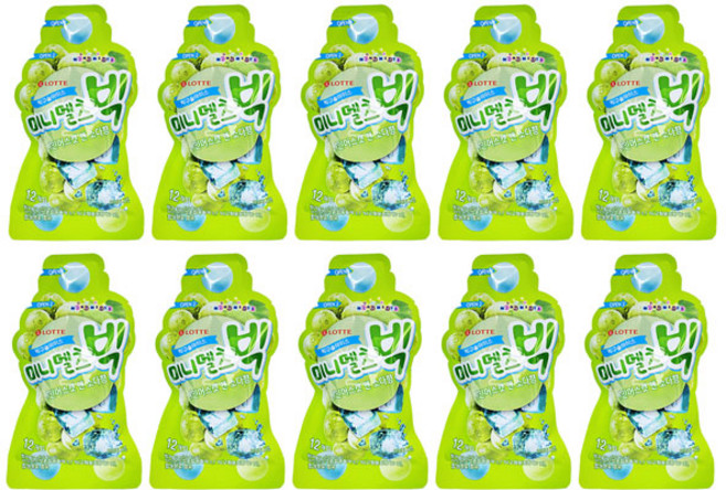 롯데 미니멜츠 빅 샤인머스켓 앤 소다 아이스크림 샤인머스캣 구슬 아이스크림, 24개, 70ml