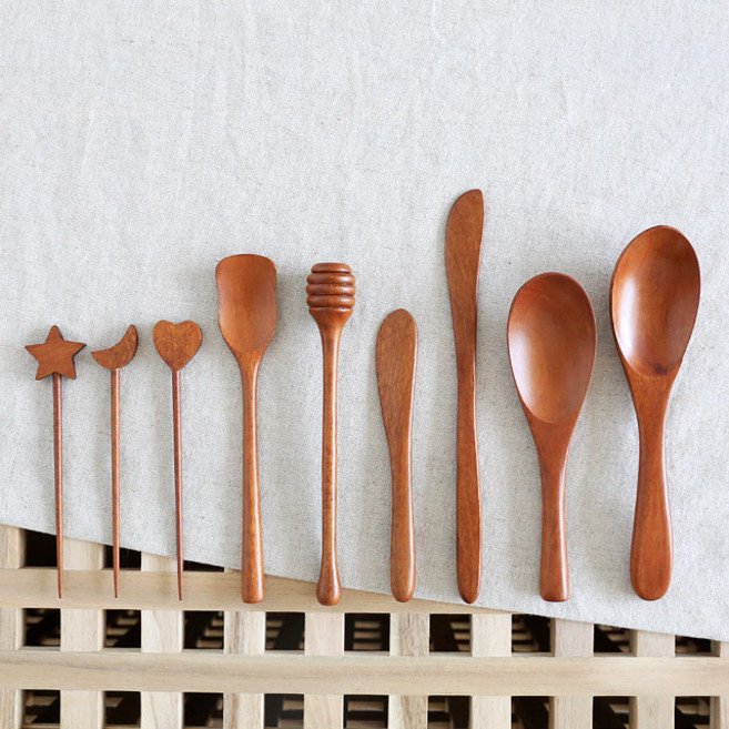 나무 버터나이프 허니디퍼, 1. 별꼬지, 1개