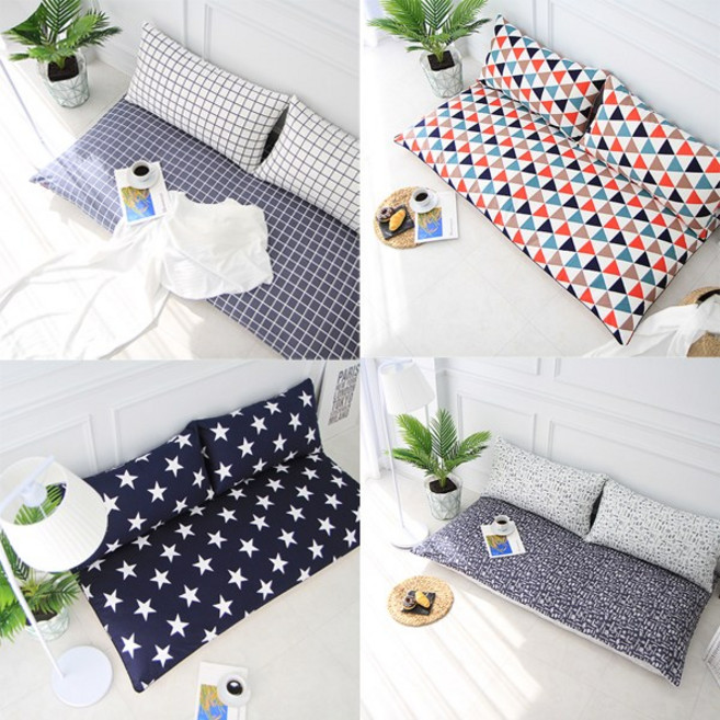 단잠 대방석세트 좌식소파베드 좌식소파 패브릭소파, 빅스타(네이비)