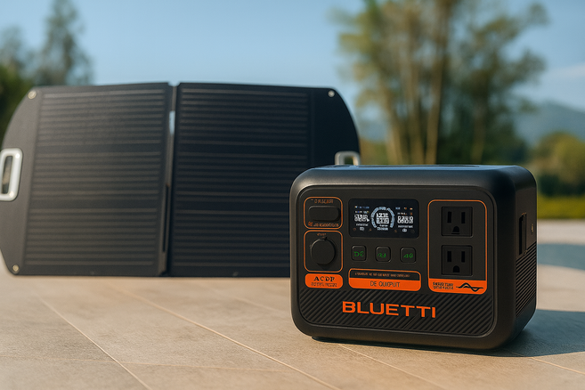 BLUETTI AC2P儲能行動電源 ENERCENTEIK 輕量便攜 附贈太陽能板保護提袋, AC2P+100W太陽能板組合, 2箱