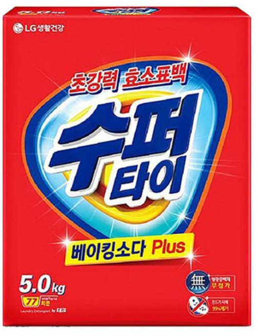 생활건강 수퍼타이 세탁세제 카톤 5kg hes6409dh